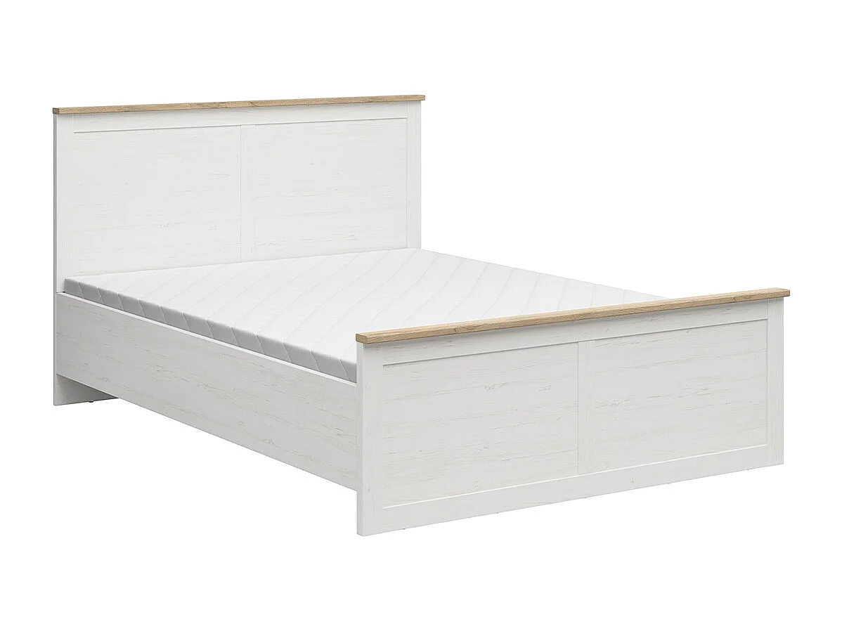 Seng 160x200 lamelbund inkluderet Aksel Hvid