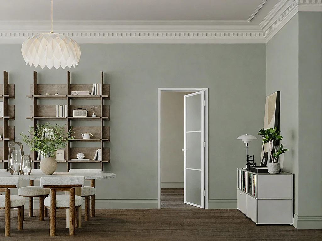 Bloc porte réversible en aluminium et verre trempé dépoli - H204 x L73 cm - Blanc - MASERU