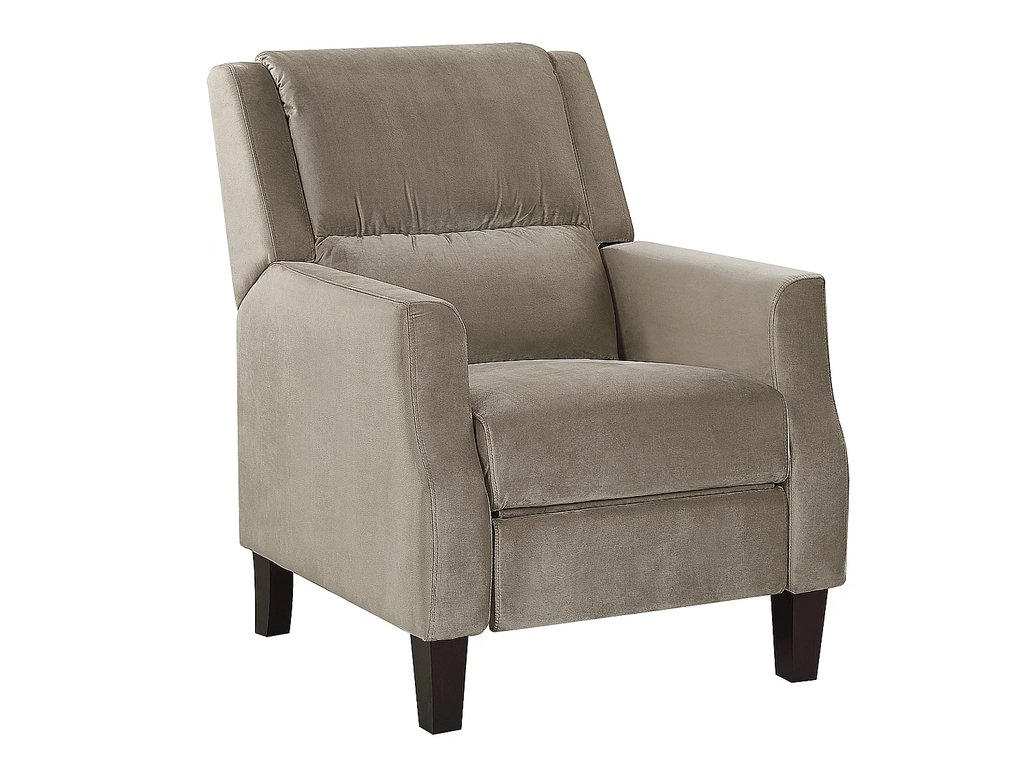 Fauteuil inclinable EGERSUND Velours Taupe