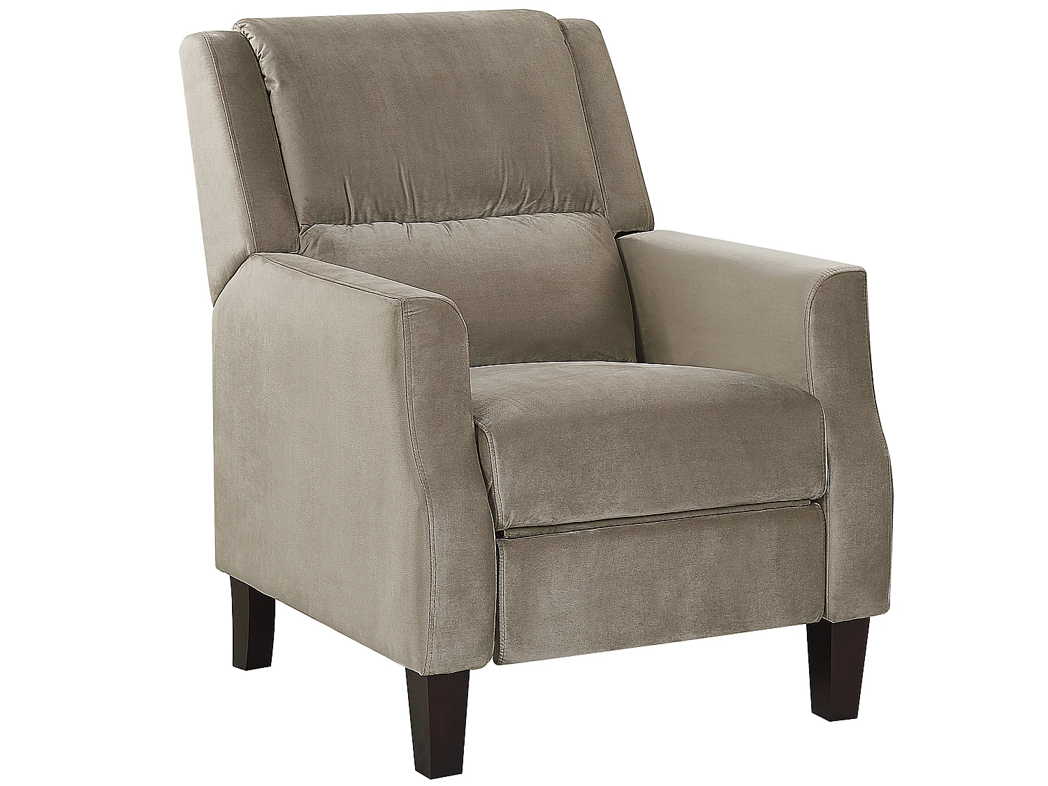 Relaxfauteuil EGERSUND Fluweel Taupe