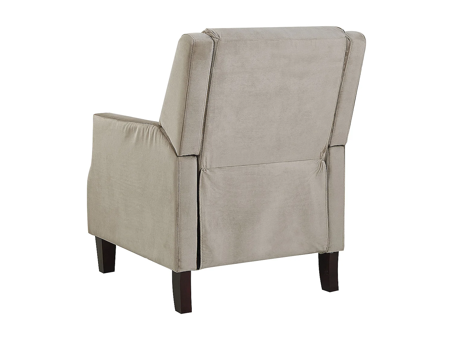 Relaxfauteuil EGERSUND Fluweel Taupe
