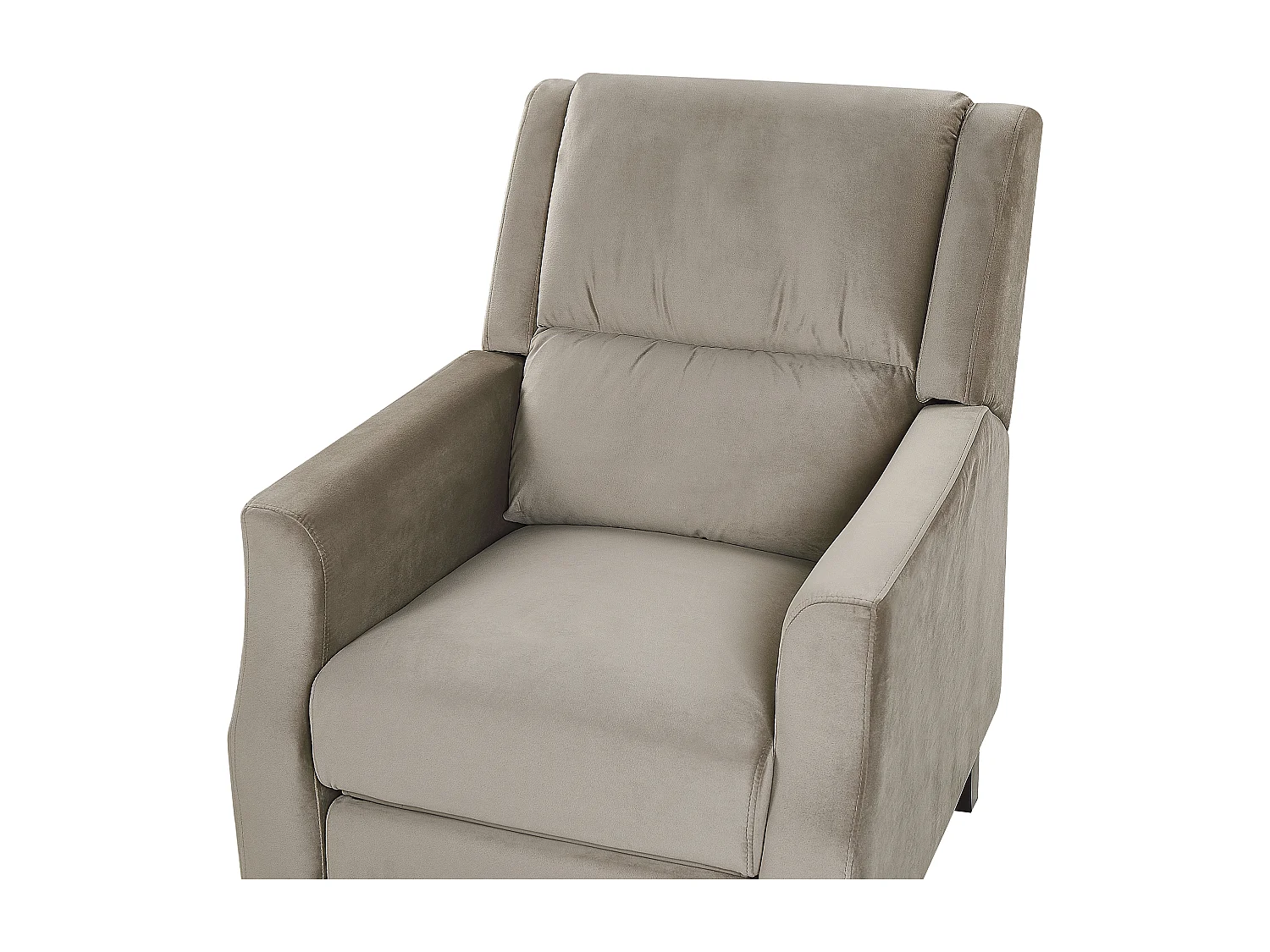 Relaxfauteuil EGERSUND Fluweel Taupe