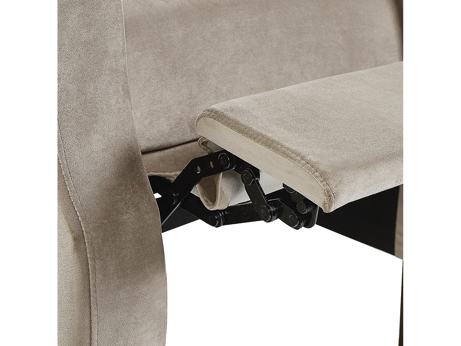 Relaxfauteuil EGERSUND Fluweel Taupe