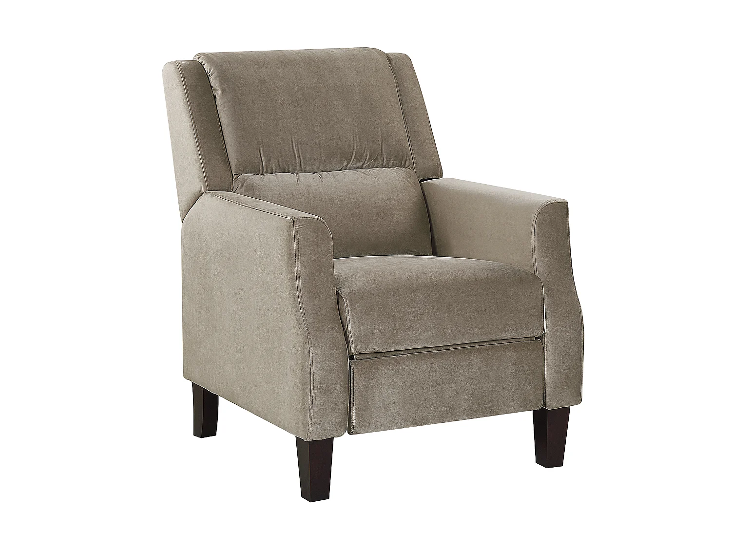 Fauteuil inclinable EGERSUND Velours Taupe