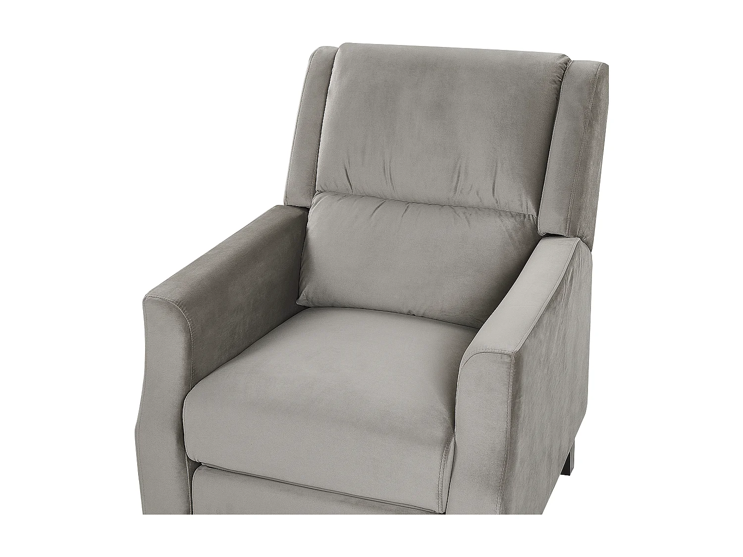 Relaxfauteuil EGERSUND Fluweel Grijs