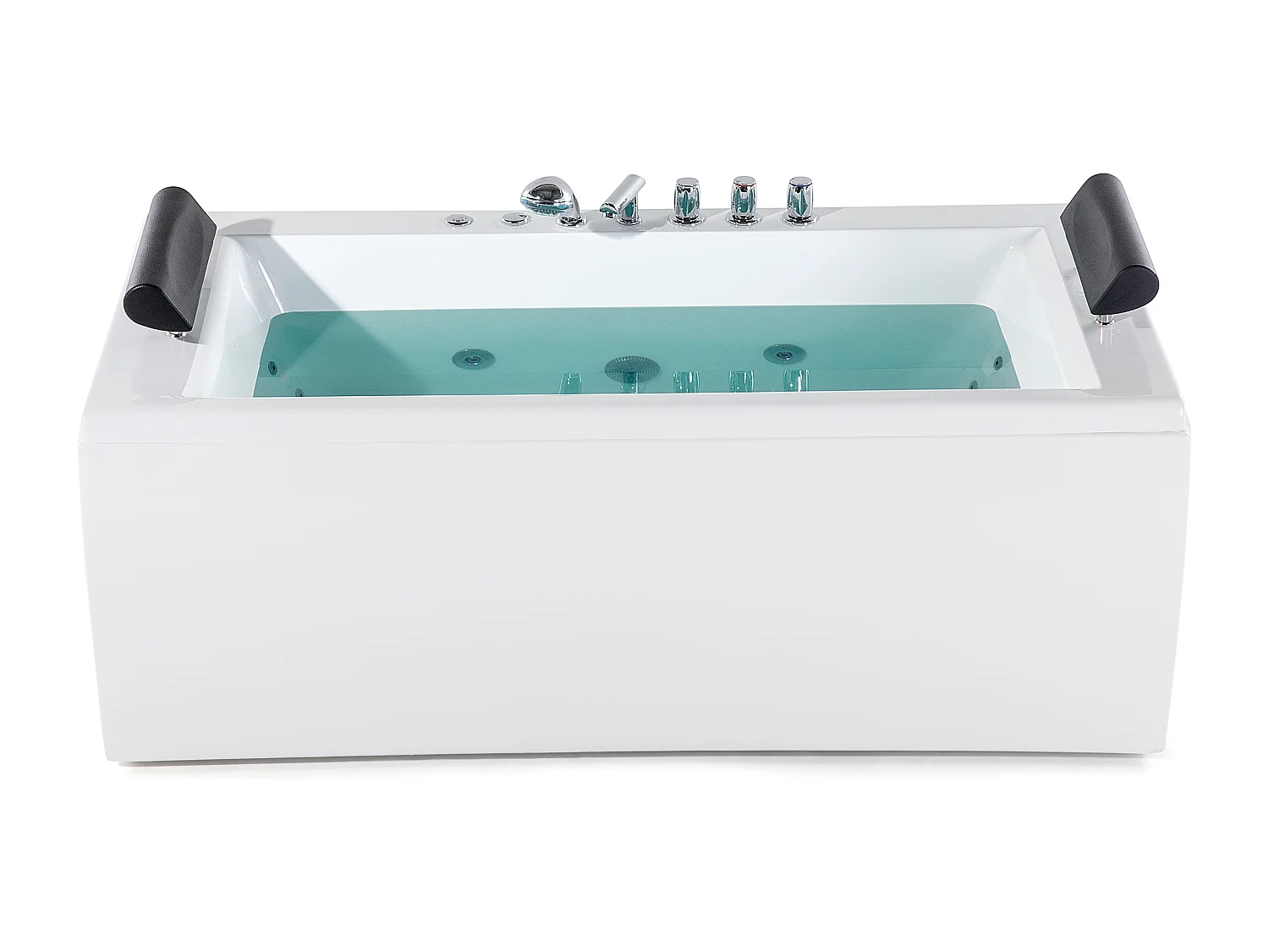 Vasca idromassaggio angolare con LED MONTEGO Bianco