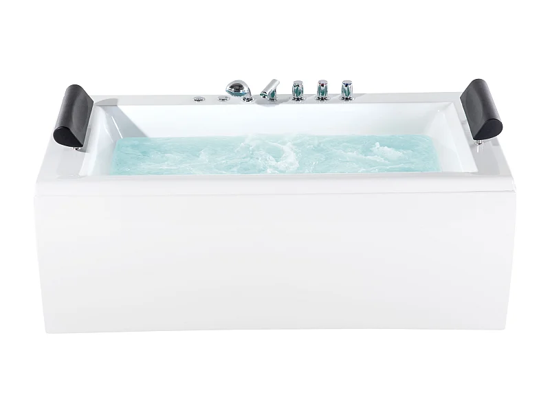 Vasca idromassaggio angolare con LED MONTEGO Bianco