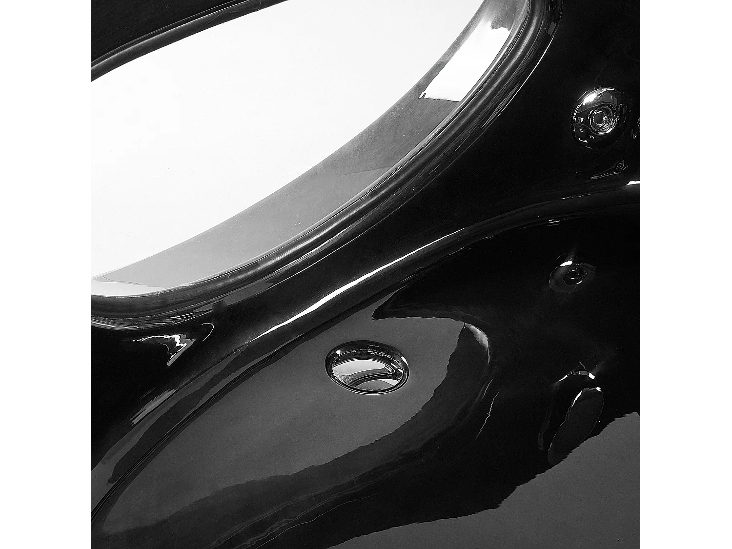 Baignoire d'angle à remous avec LED TOCOA 190 x 150 cm Noir