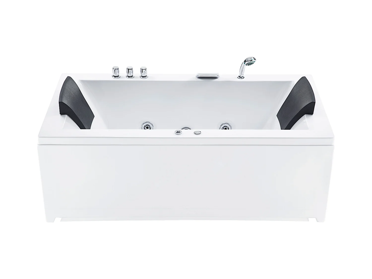 Vasca idromassaggio angolare con LED VARADERO Lato Sinistro 183 x 90 cm Bianco