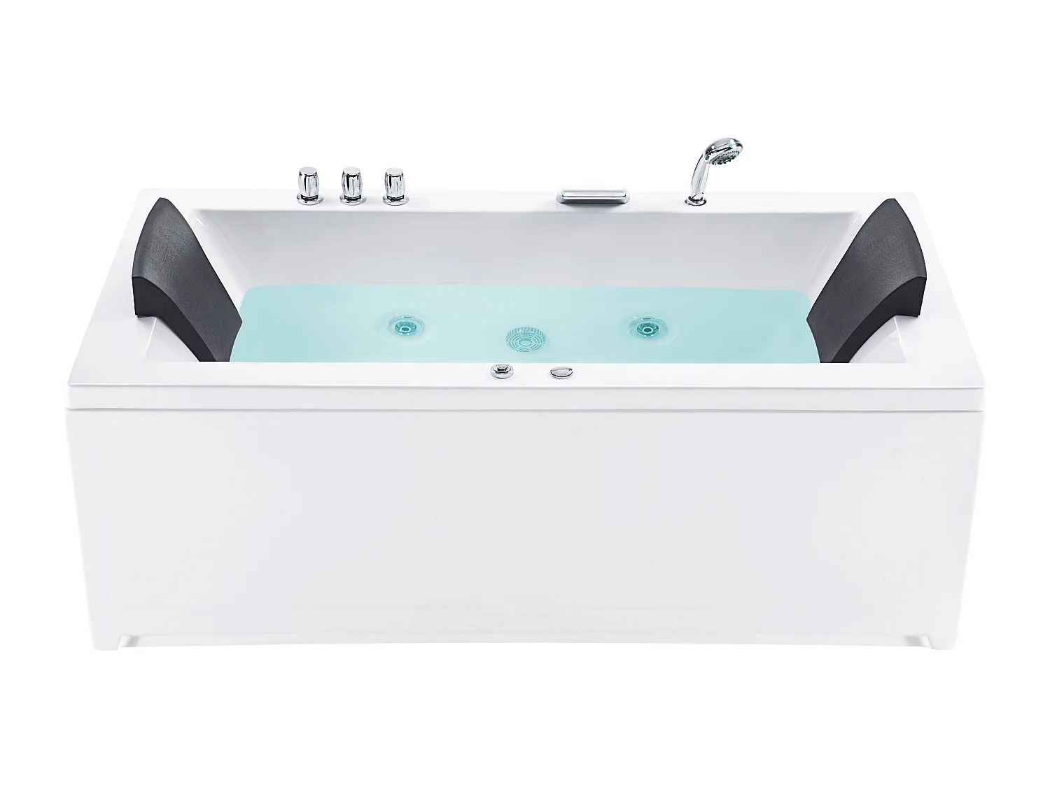 Wanna narożna z hydromasażem LED VARADERO Lewostronny 183 x 90 cm Biały