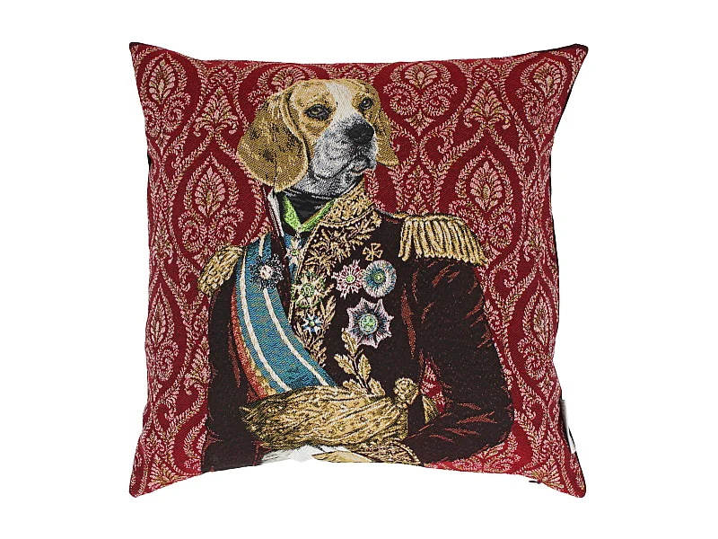 Housse de coussin 45x45 cm MARÉCHAL Rouge Opéra