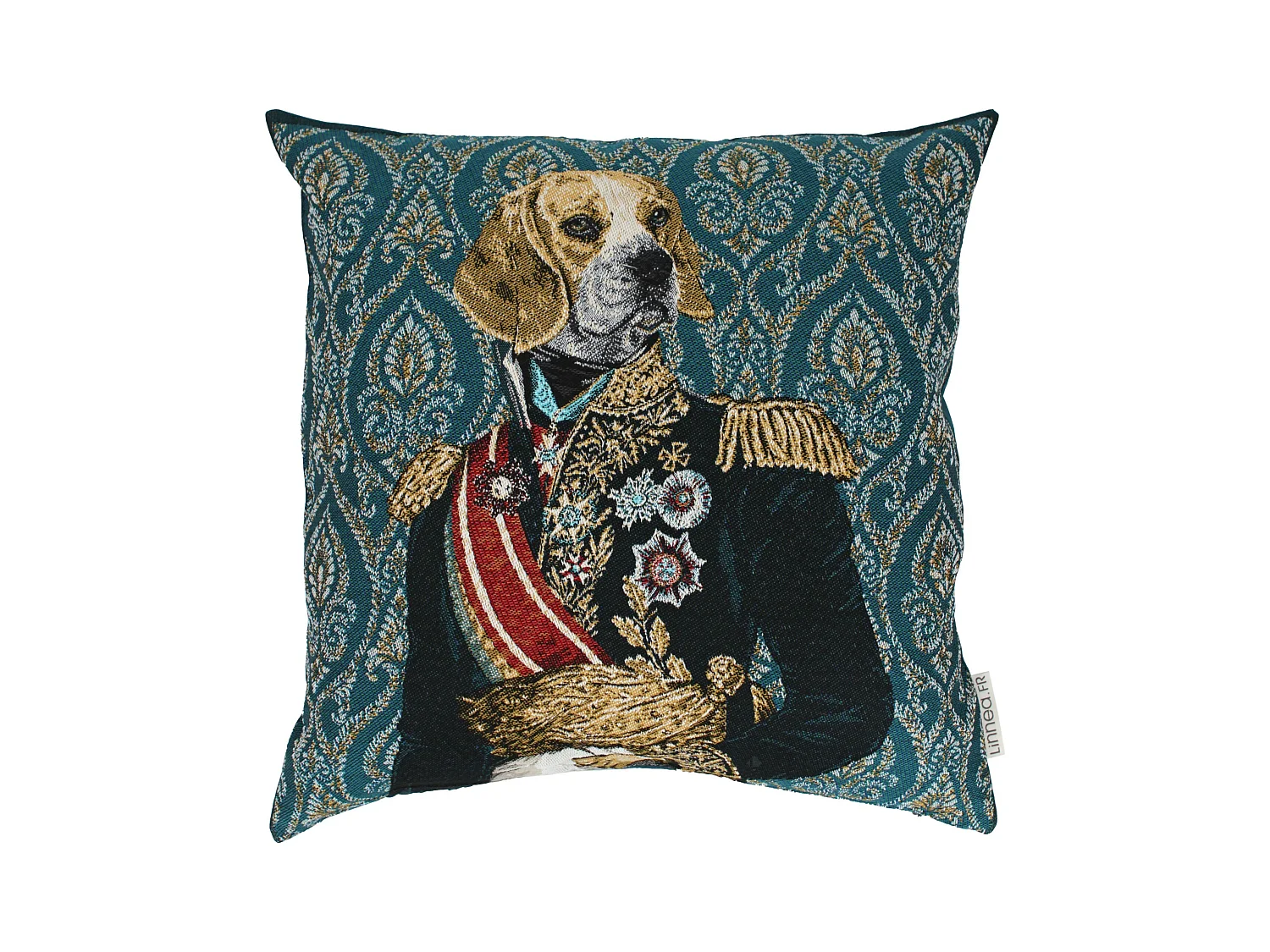 Housse de coussin 45x45 cm MARÉCHAL Vert Canard