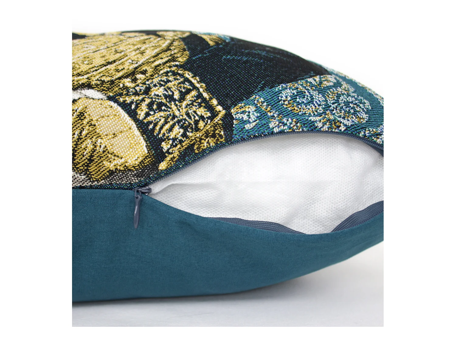 Housse de coussin 45x45 cm MARÉCHAL Vert Canard