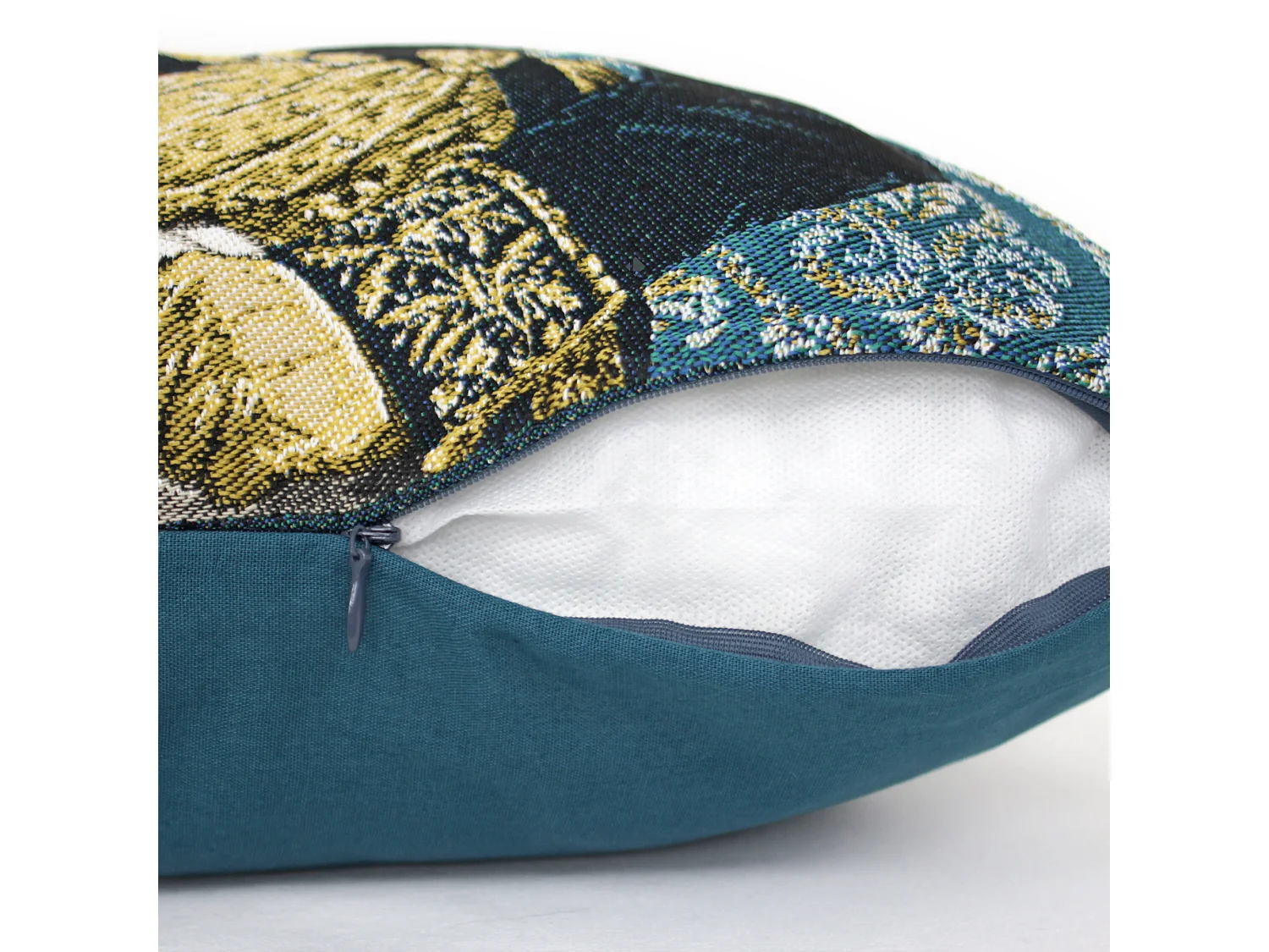 Housse de coussin 45x45 cm MARÉCHAL Vert Canard