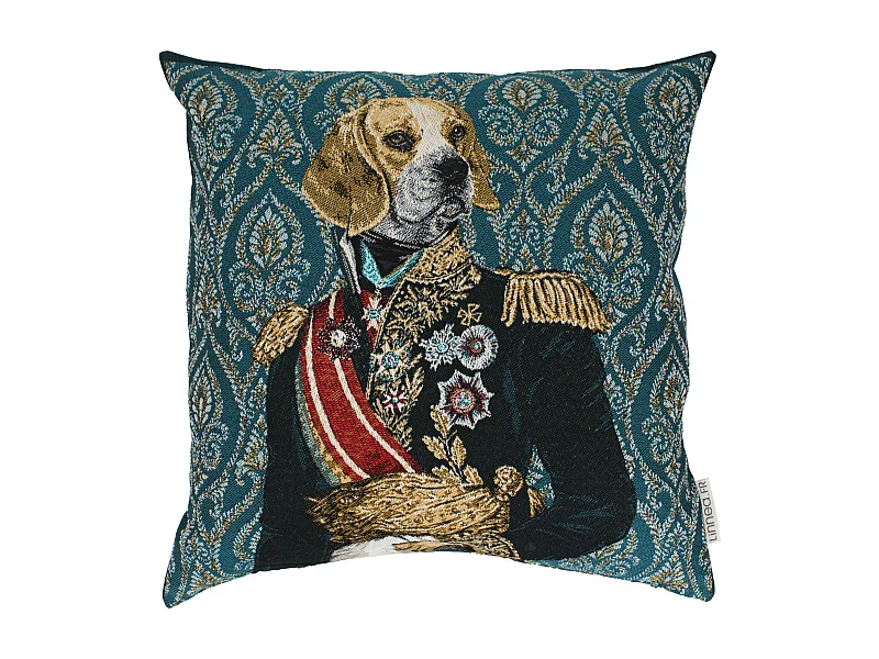 Housse de coussin 45x45 cm MARÉCHAL Vert Canard