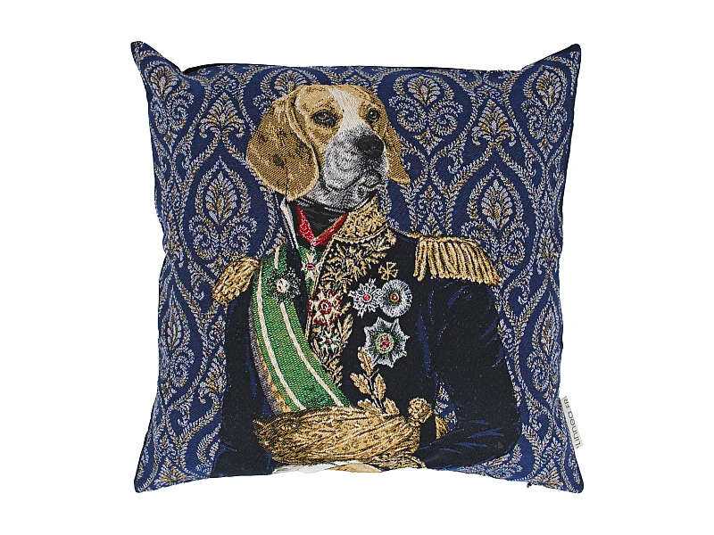 Housse de coussin 45x45 cm MARÉCHAL Bleu Prusse