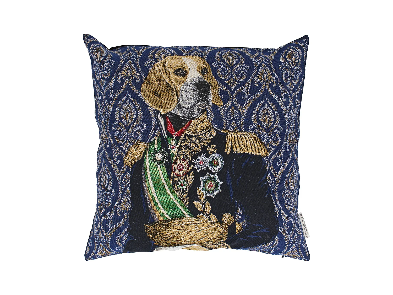 Housse de coussin 45x45 cm MARÉCHAL Bleu Prusse