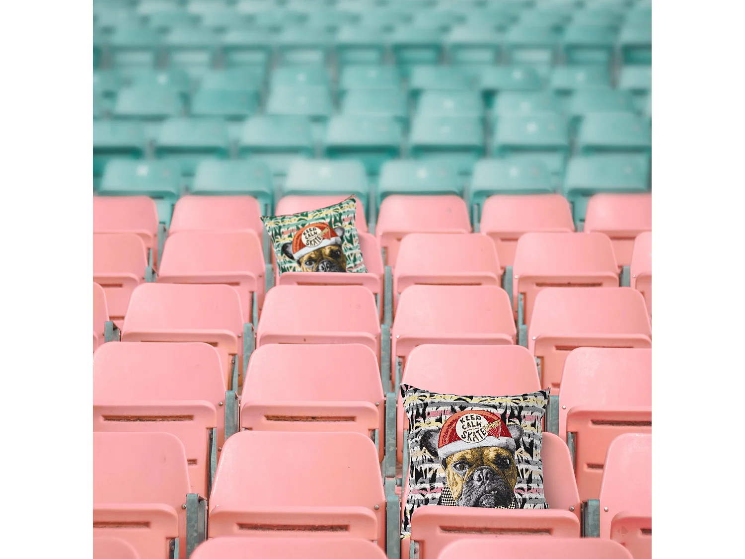 Housse de coussin 45x45 cm SKATER Vert