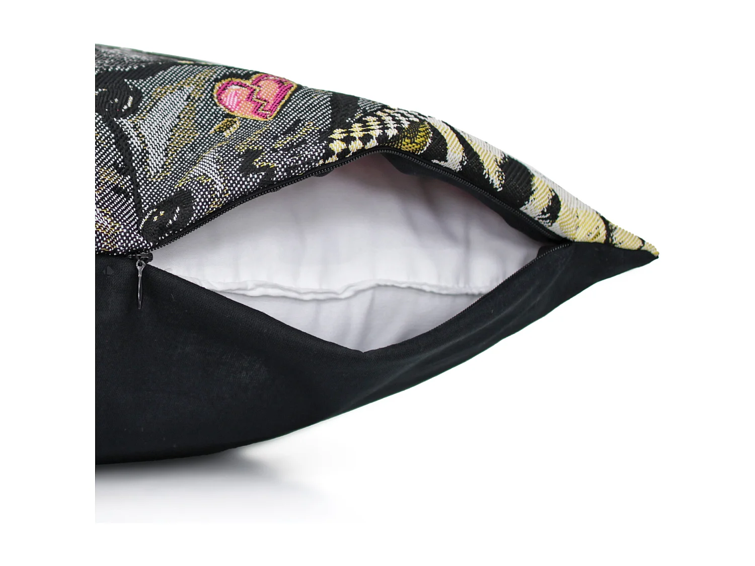 Housse de coussin 45x45 cm SKATER Noir