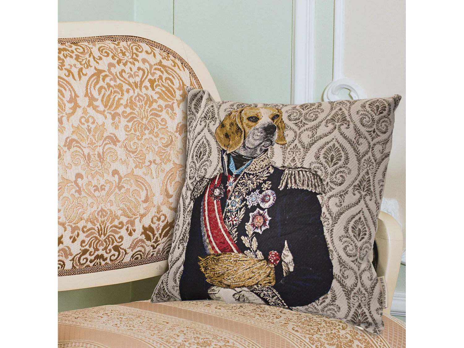 Housse de coussin 45x45 cm MARÉCHAL Beige Lin