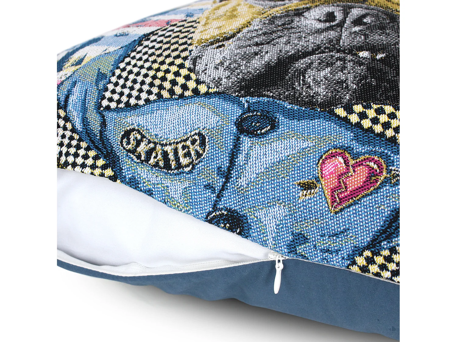 Housse de coussin 45x45 cm SKATER Bleu