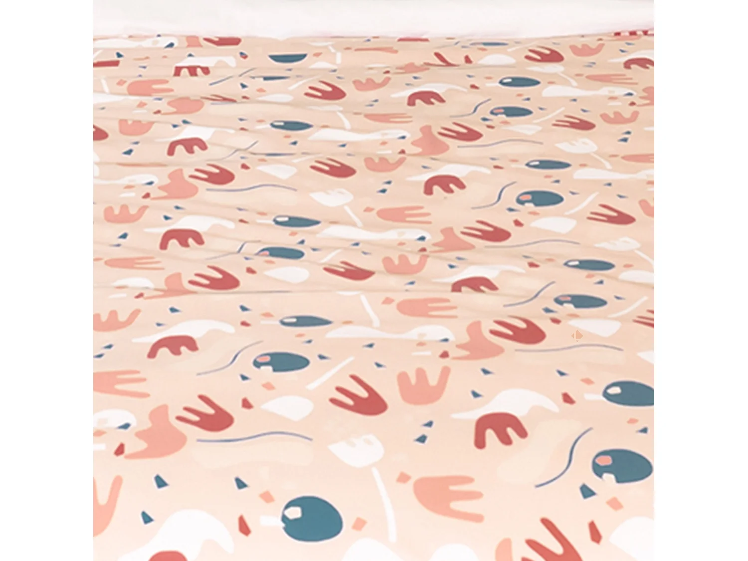 Parure de lit 260x240 cm Microfibre PLIS Orange 3 pièces