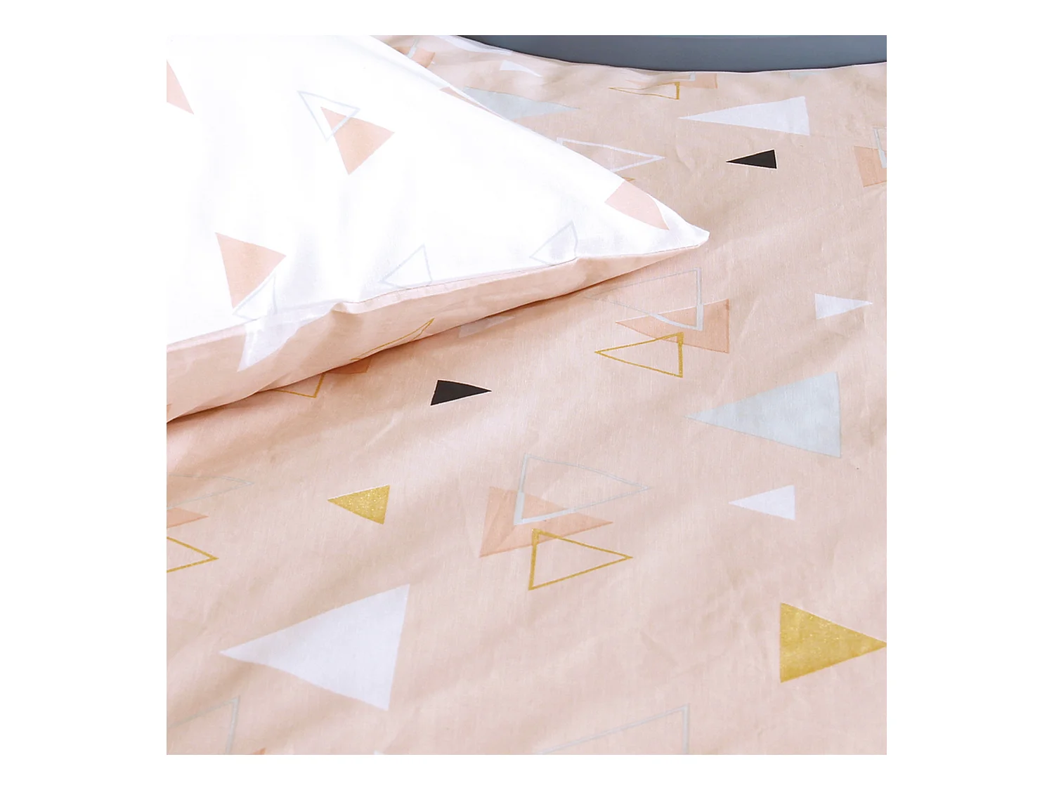 Parure de lit 260x240 cm coton ZEN Rose