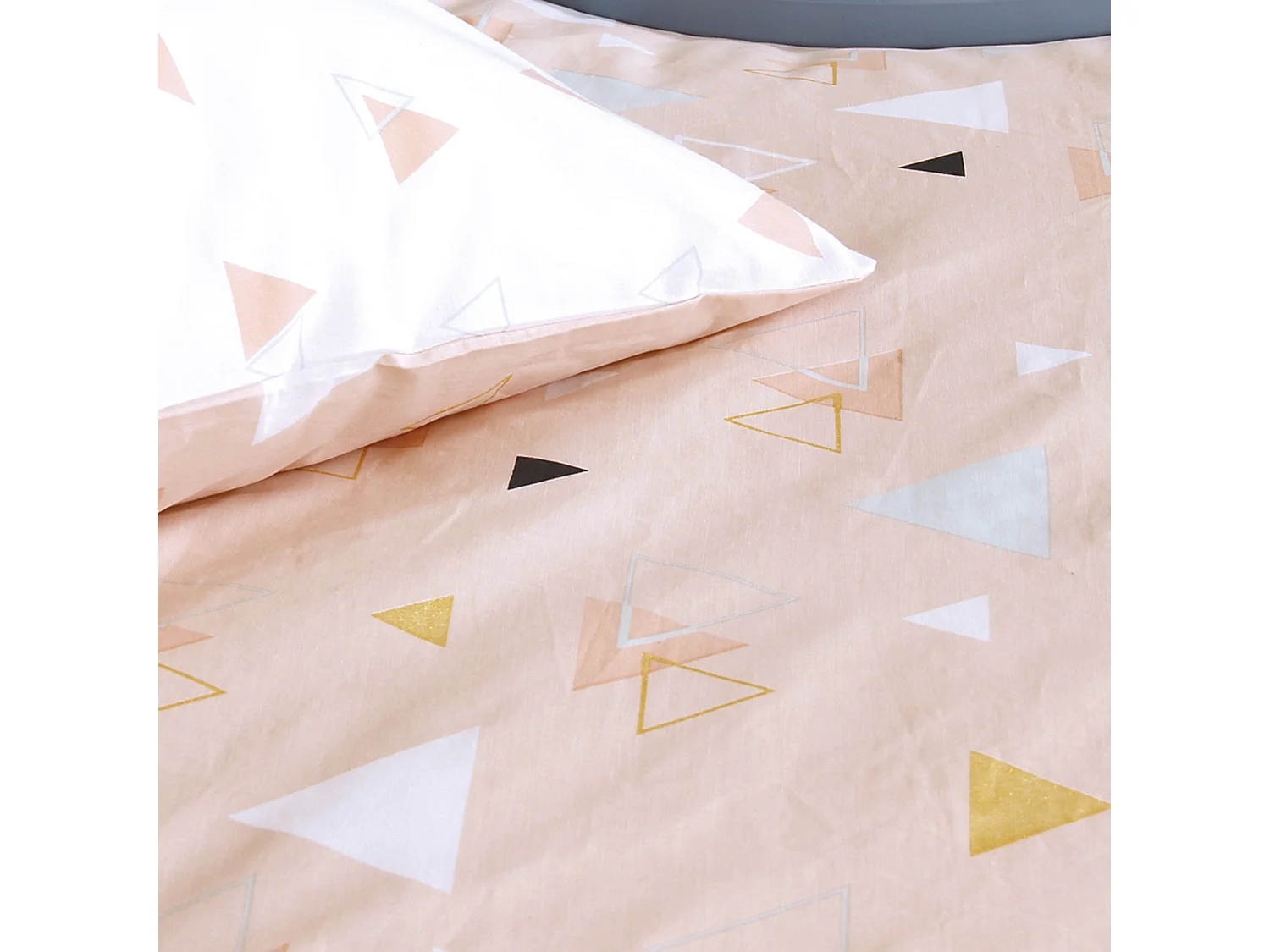 Parure de lit 260x240 cm coton ZEN Rose