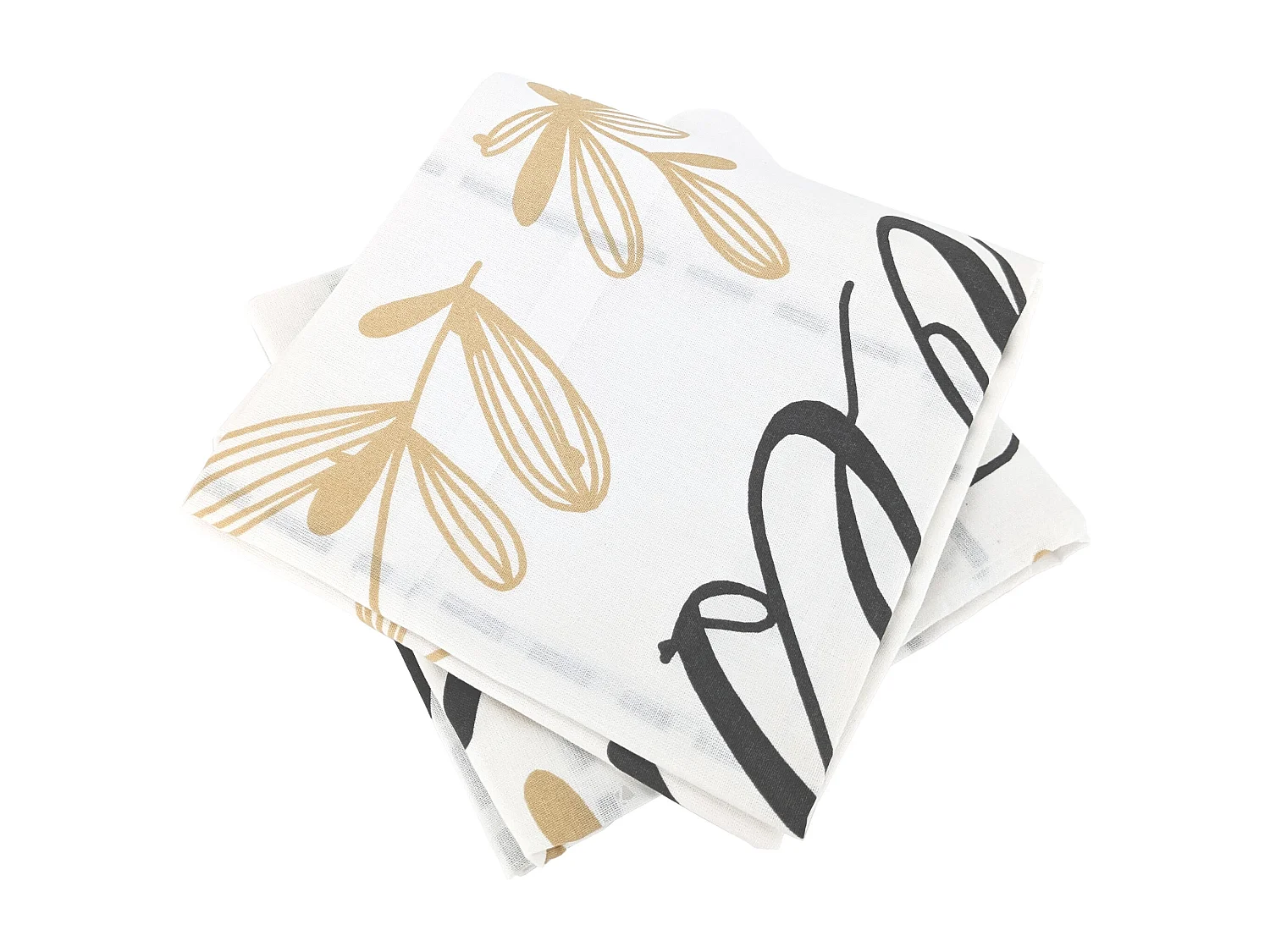 Parure de lit 260x240 cm coton REVES Ecru 3 pièces