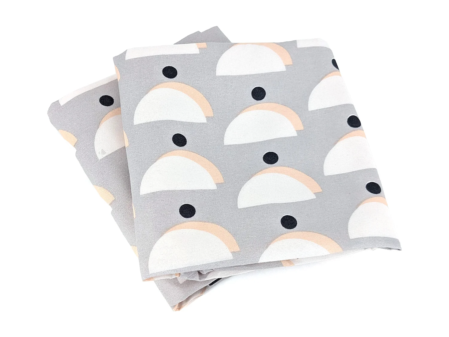 Parure de lit 240x220 cm Microfibre LOBE Gris 3 pièces