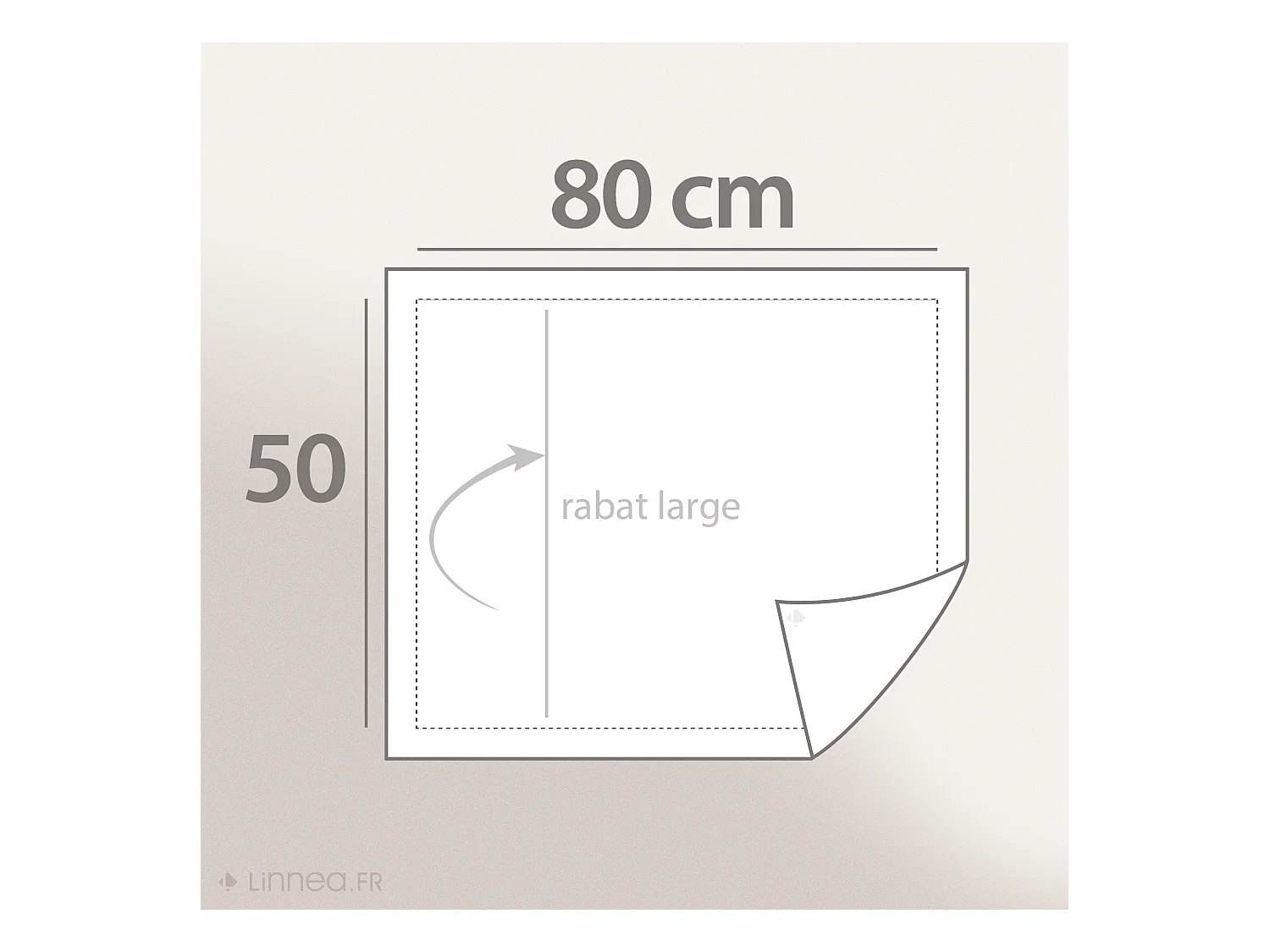 Taie d'oreiller uni 80x50 cm pur percale PRIMO Blanc