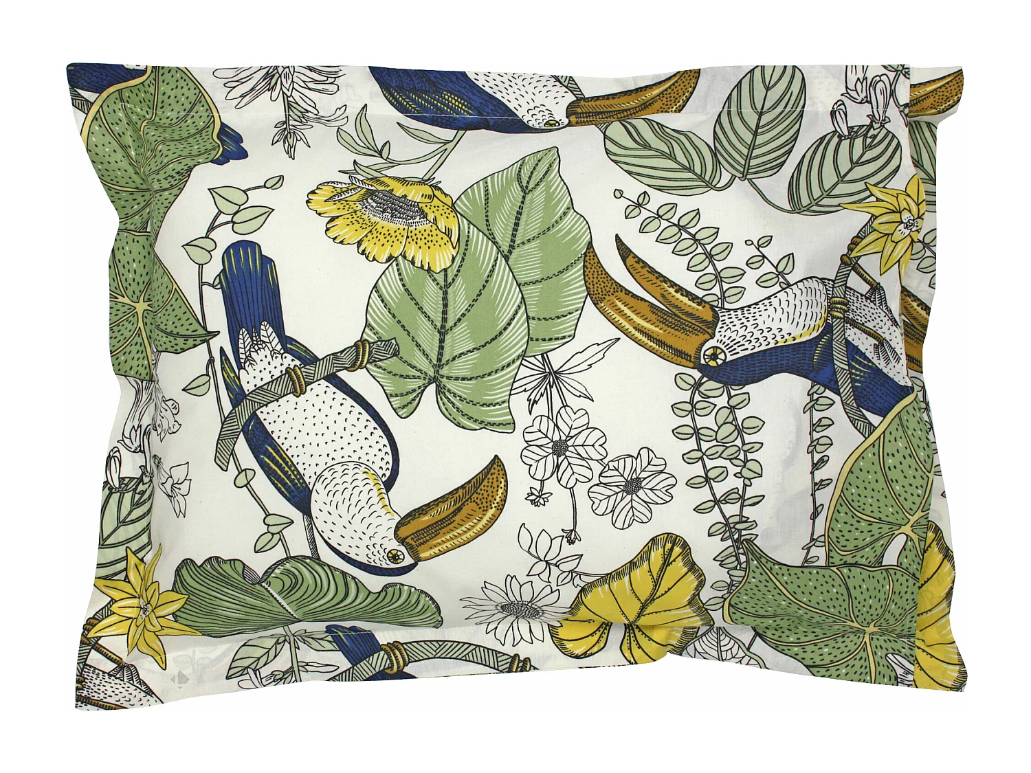 Taie d'oreiller 70x50 cm coton TOCO vert