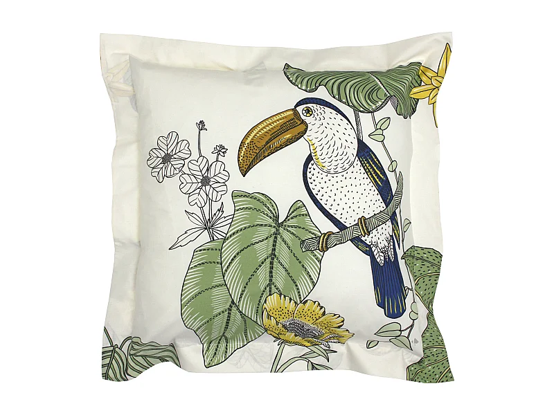 Taie d'oreiller 65x65 cm coton TOCO vert