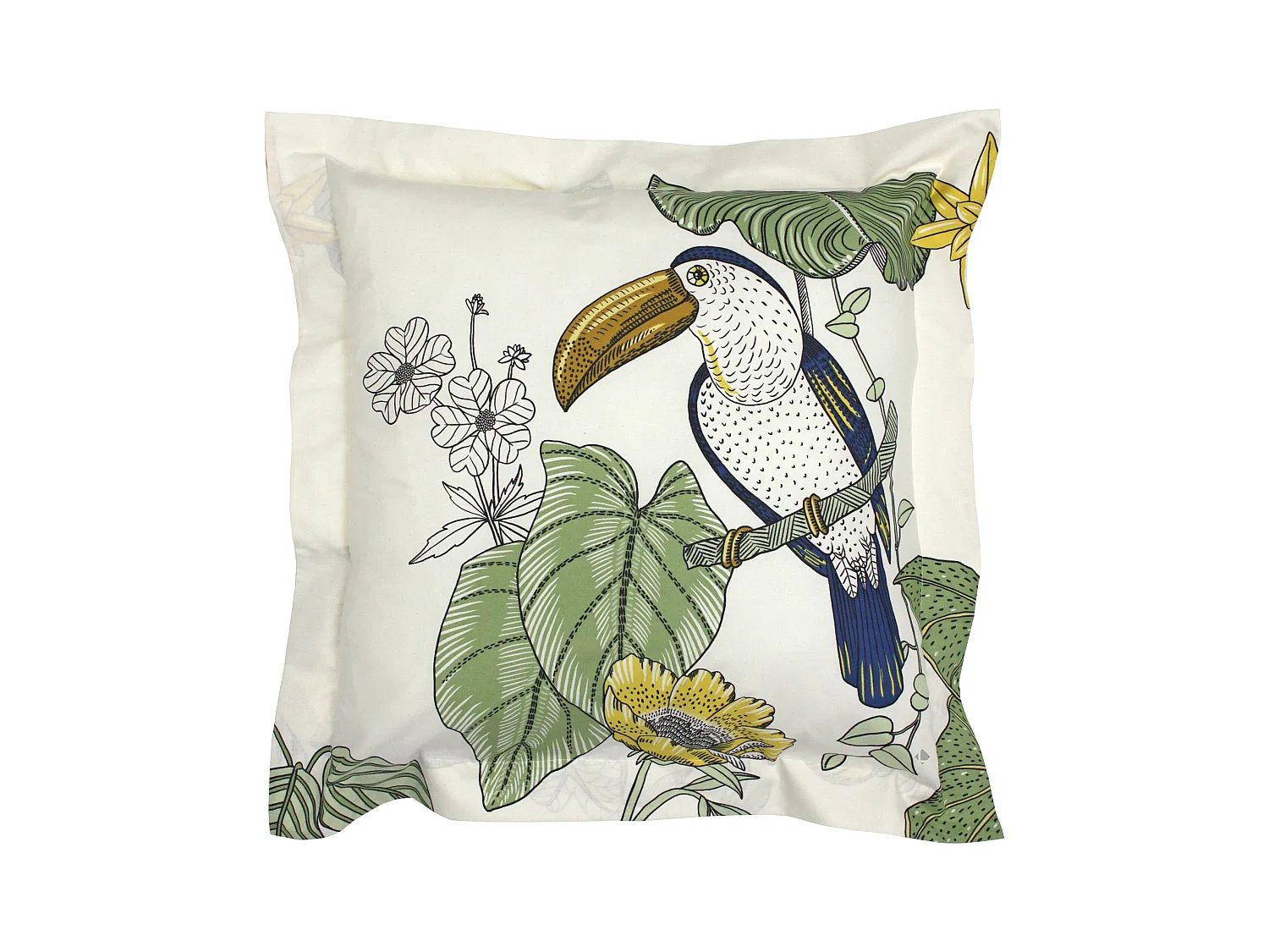 Taie d'oreiller 65x65 cm coton TOCO vert