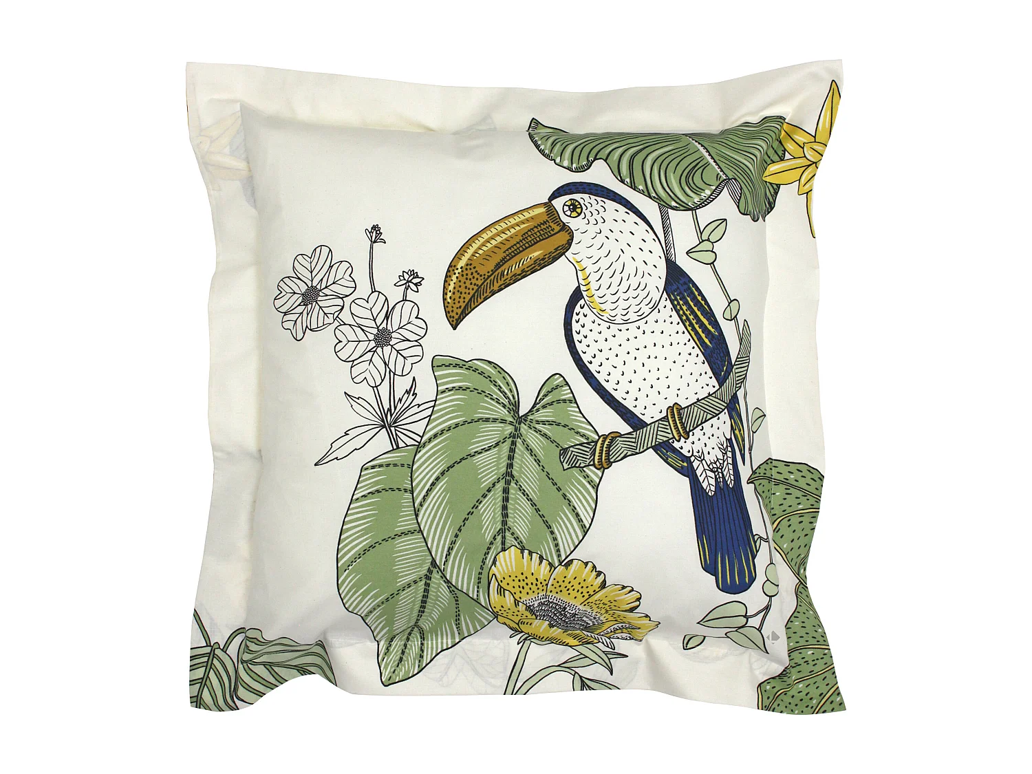 Taie d'oreiller 65x65 cm coton TOCO vert