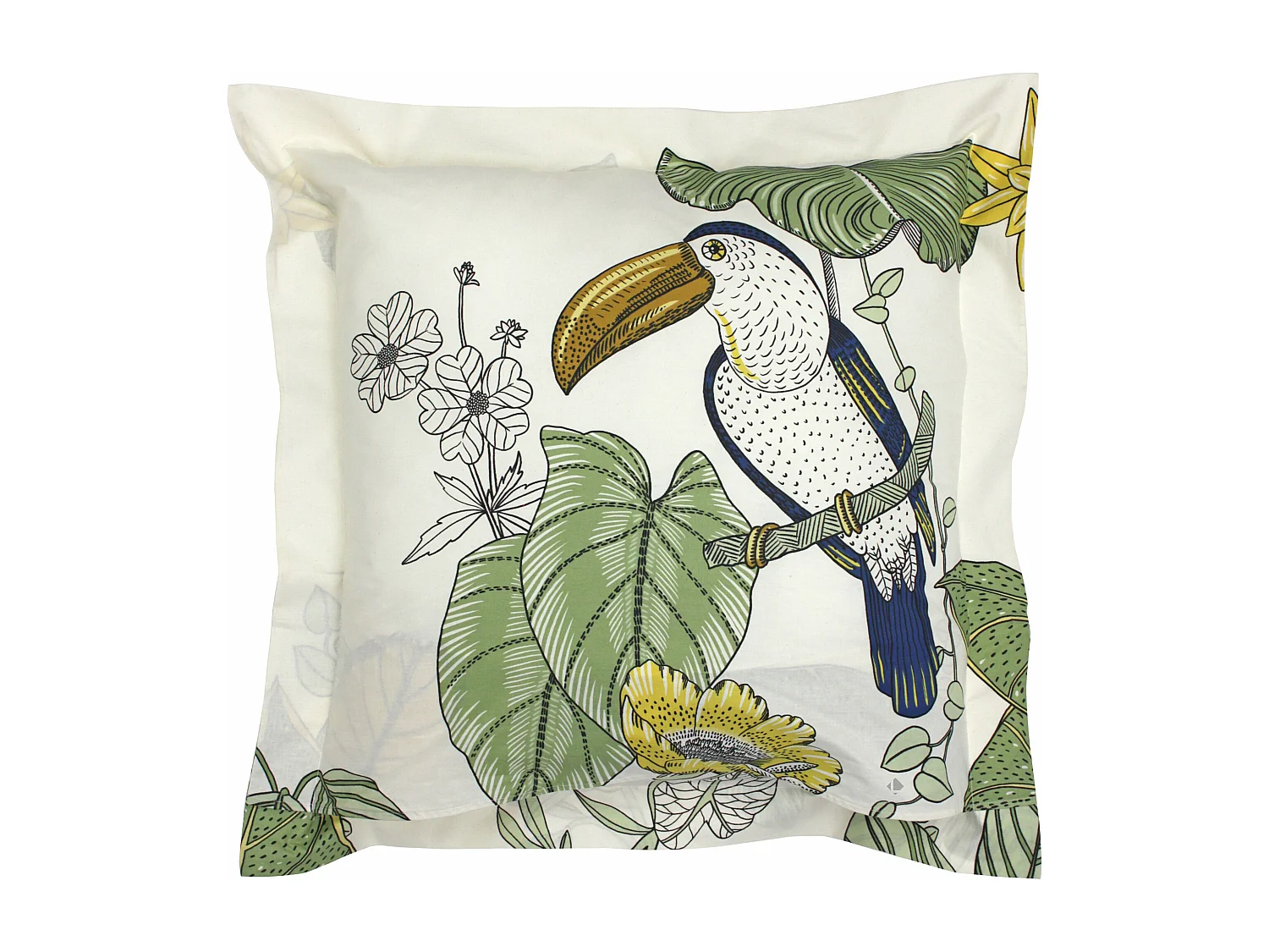 Taie d'oreiller 65x65 cm coton TOCO vert