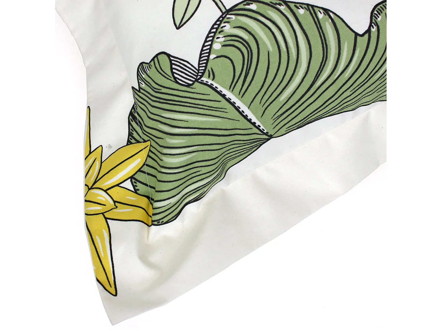 Taie d'oreiller 65x65 cm coton TOCO vert