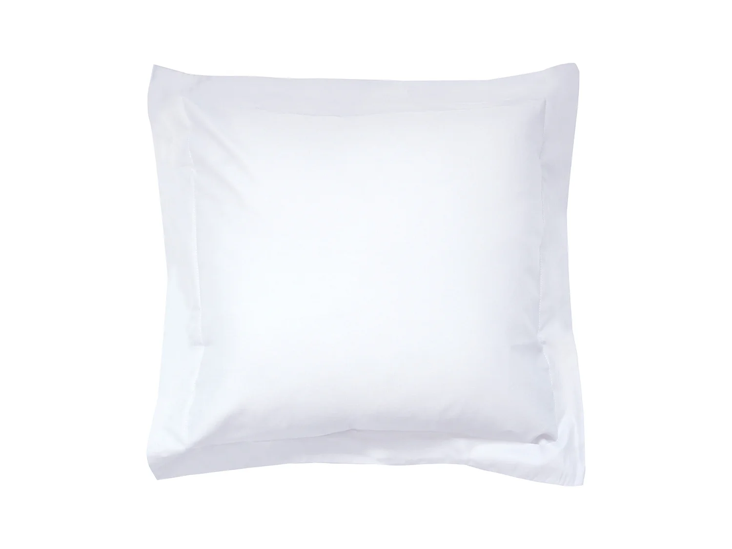 Taie d'oreiller uni 65x65 cm pur percale PRIMO Blanc