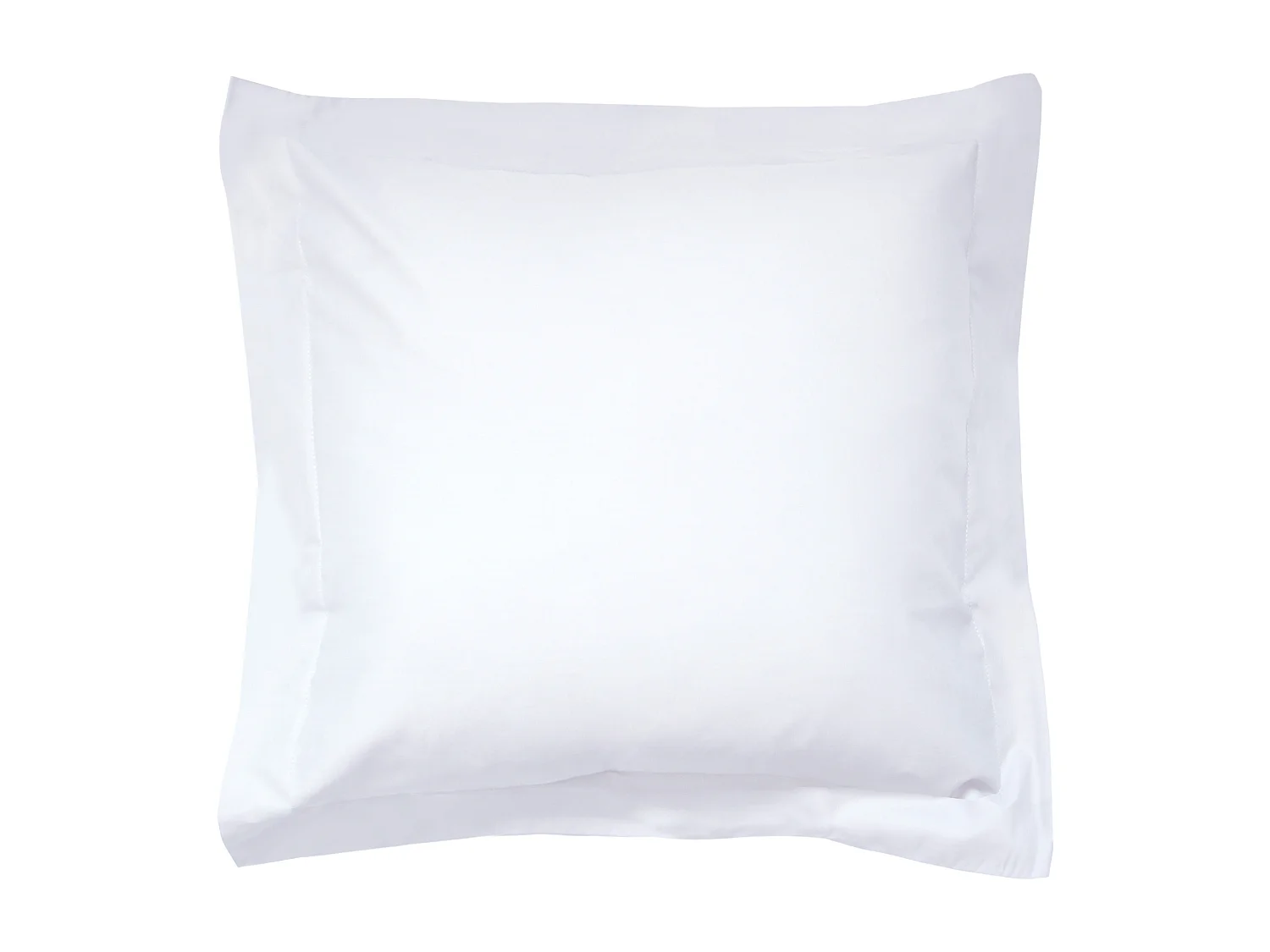Taie d'oreiller uni 65x65 cm pur percale PRIMO Blanc
