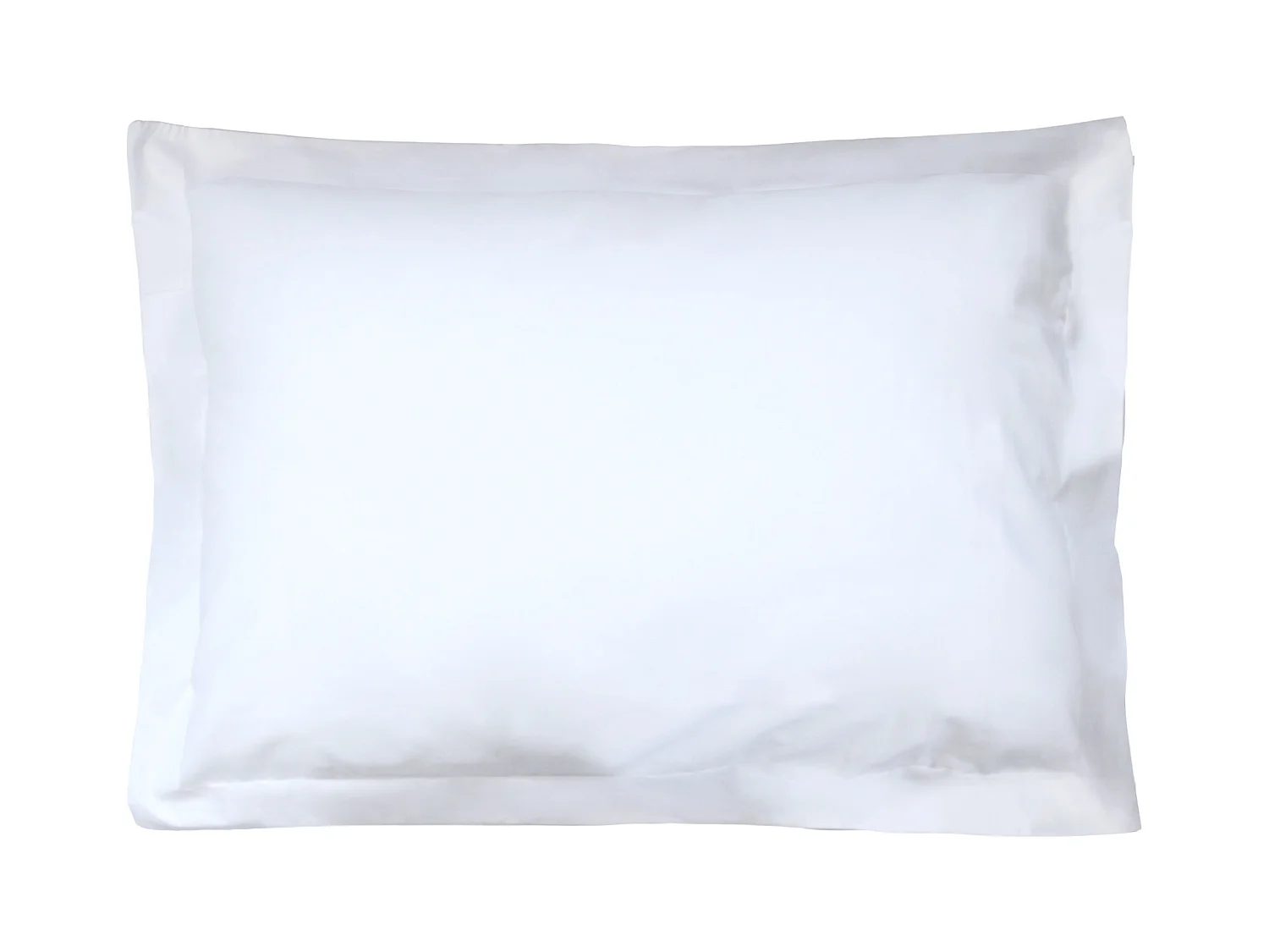 Taie d'oreiller uni 60x40 cm pur percale PRIMO Blanc