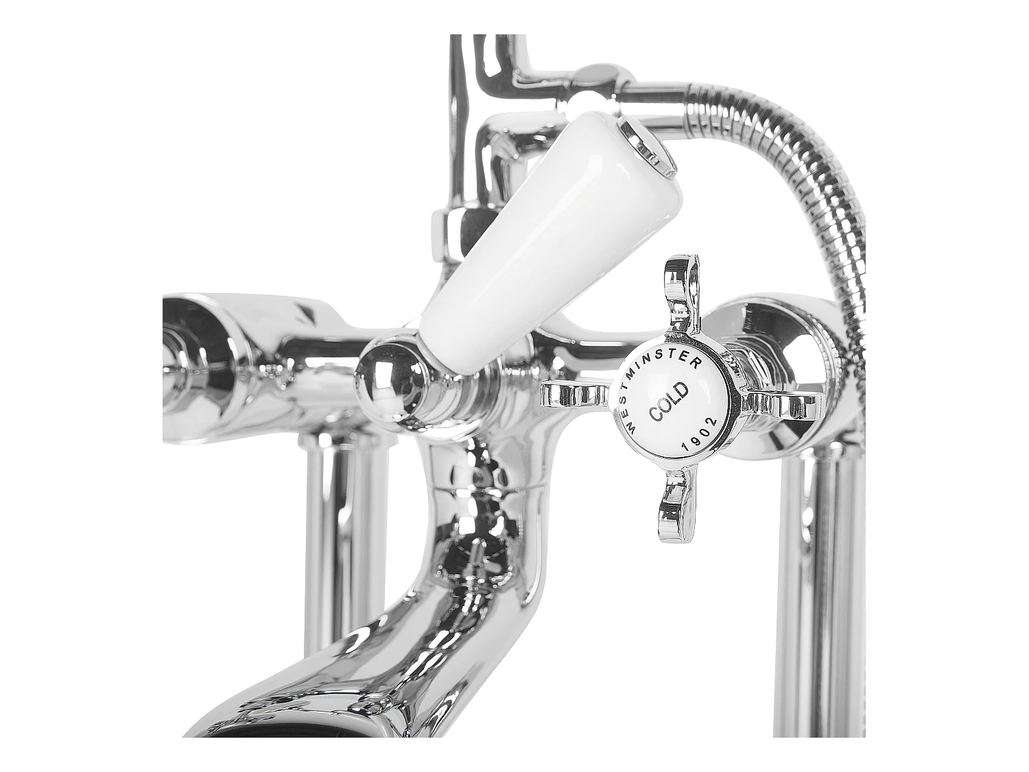 Bateria wannowa wolnostojąca HEBBE Srebrny