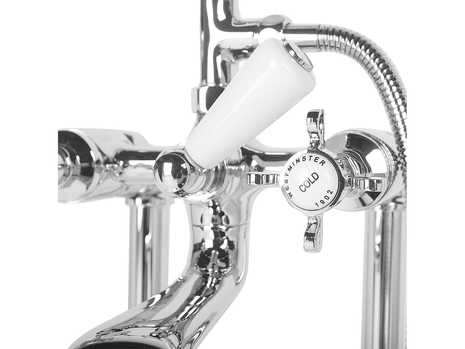 Robinet de baignoire autoportante HEBBE Argenté