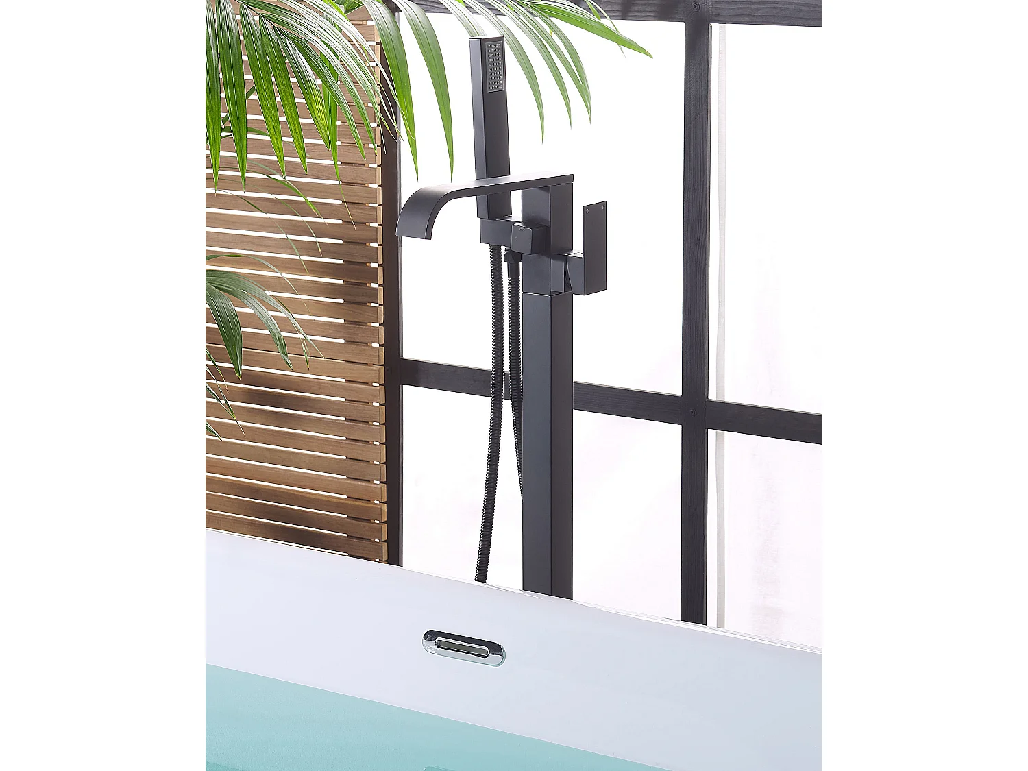 Rubinetteria per vasca da bagno freestanding NIAGARA Nero