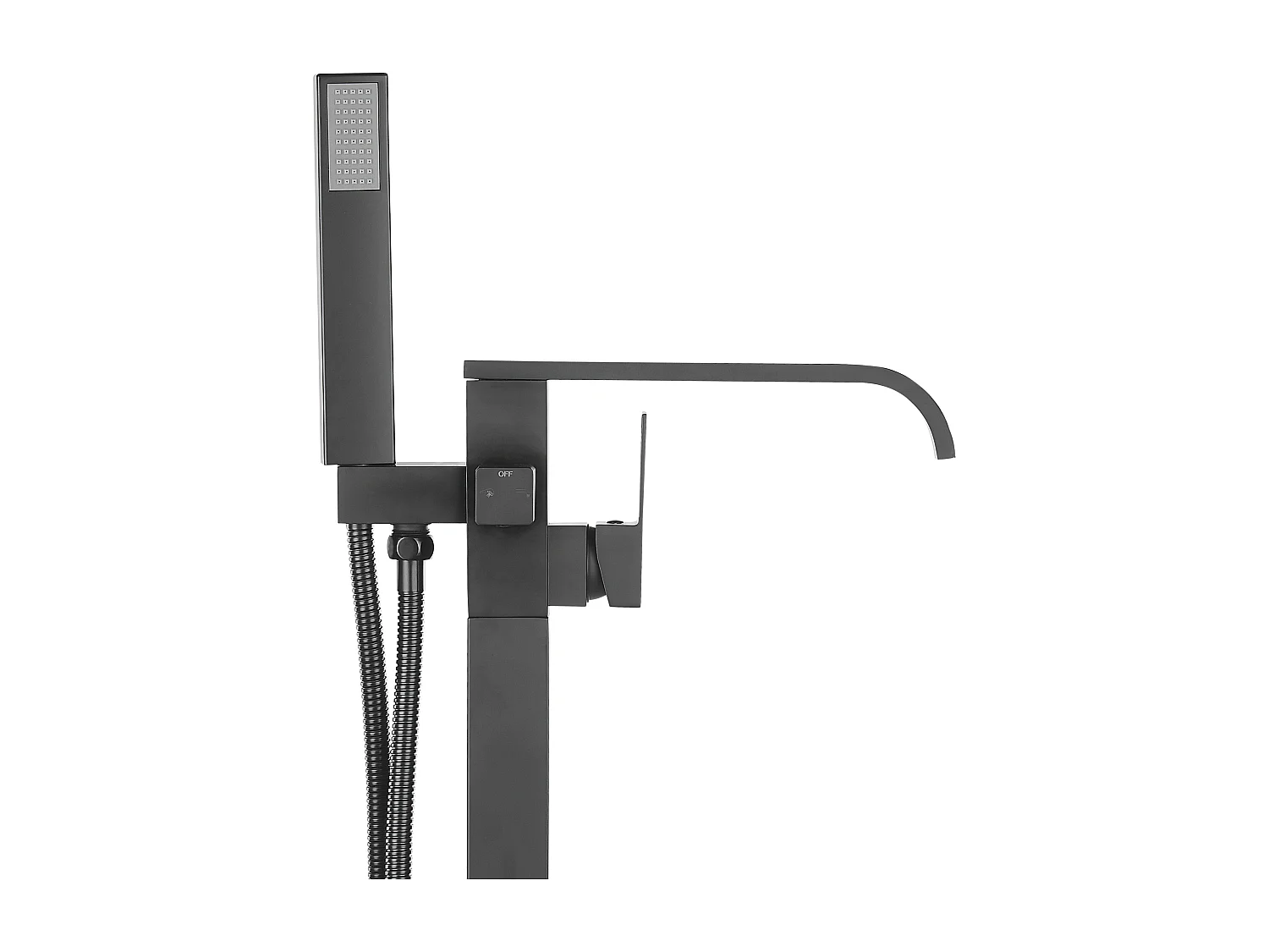 Rubinetteria per vasca da bagno freestanding NIAGARA Nero