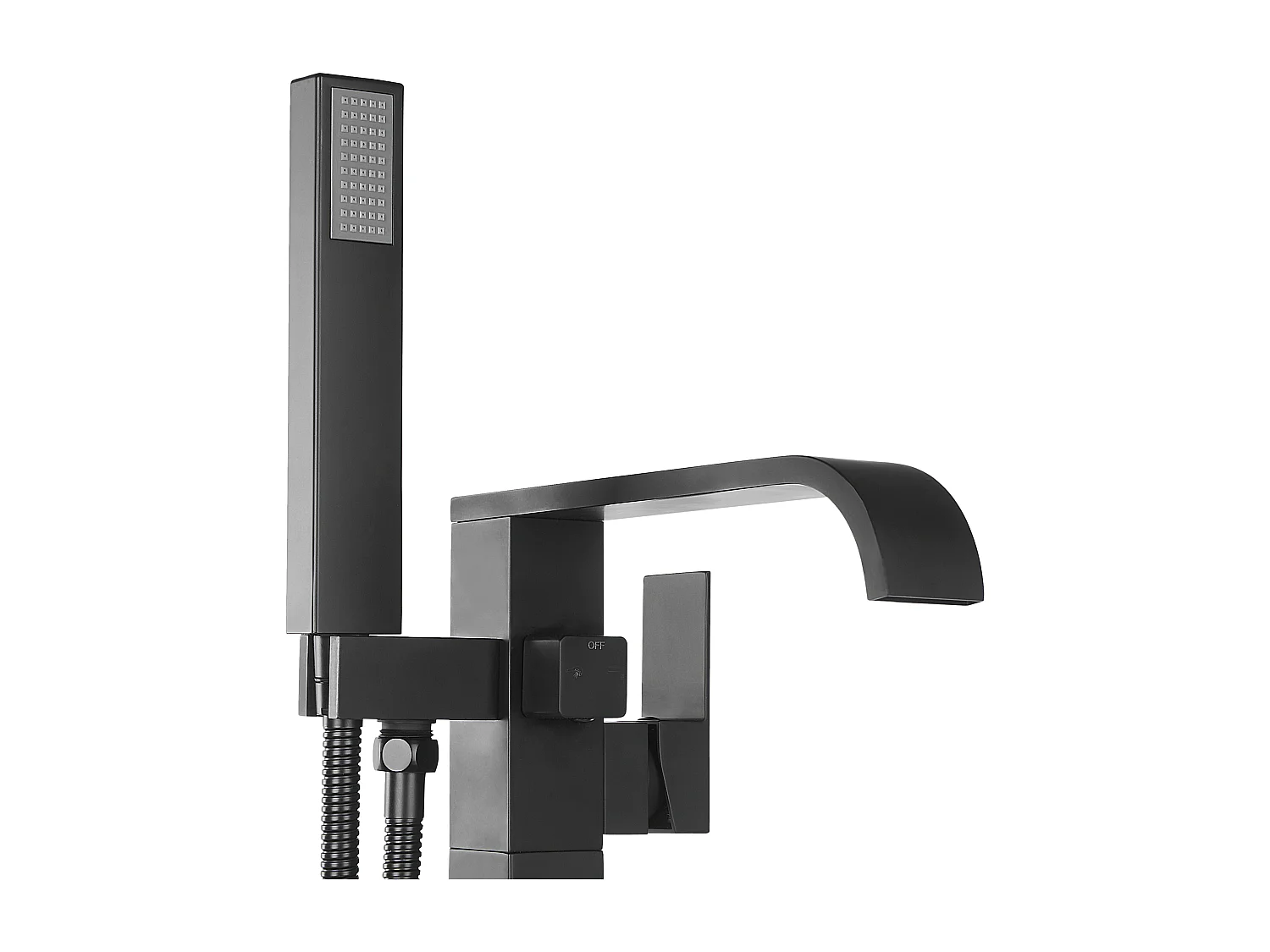 Rubinetteria per vasca da bagno freestanding NIAGARA Nero