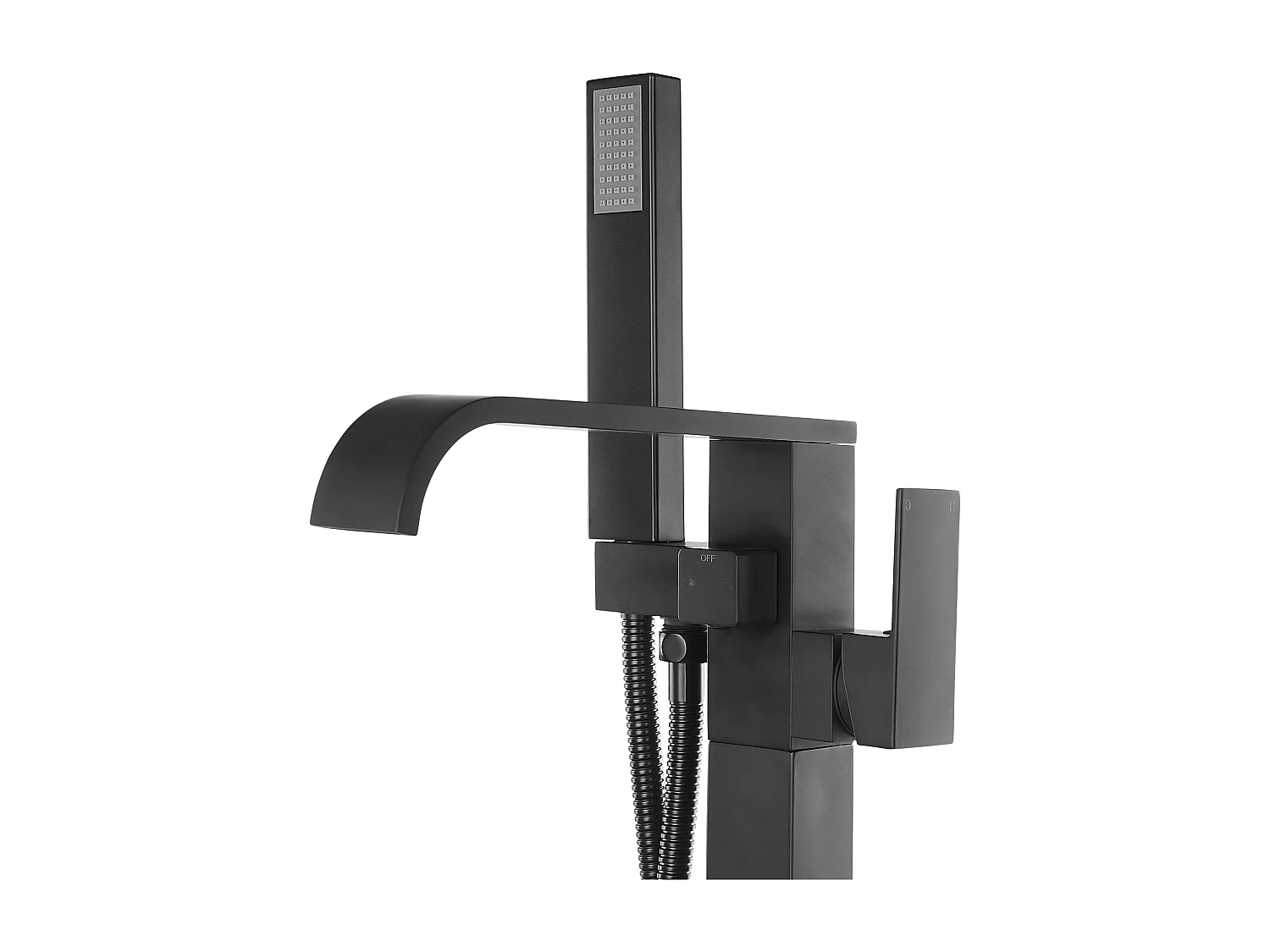 Rubinetteria per vasca da bagno freestanding NIAGARA Nero