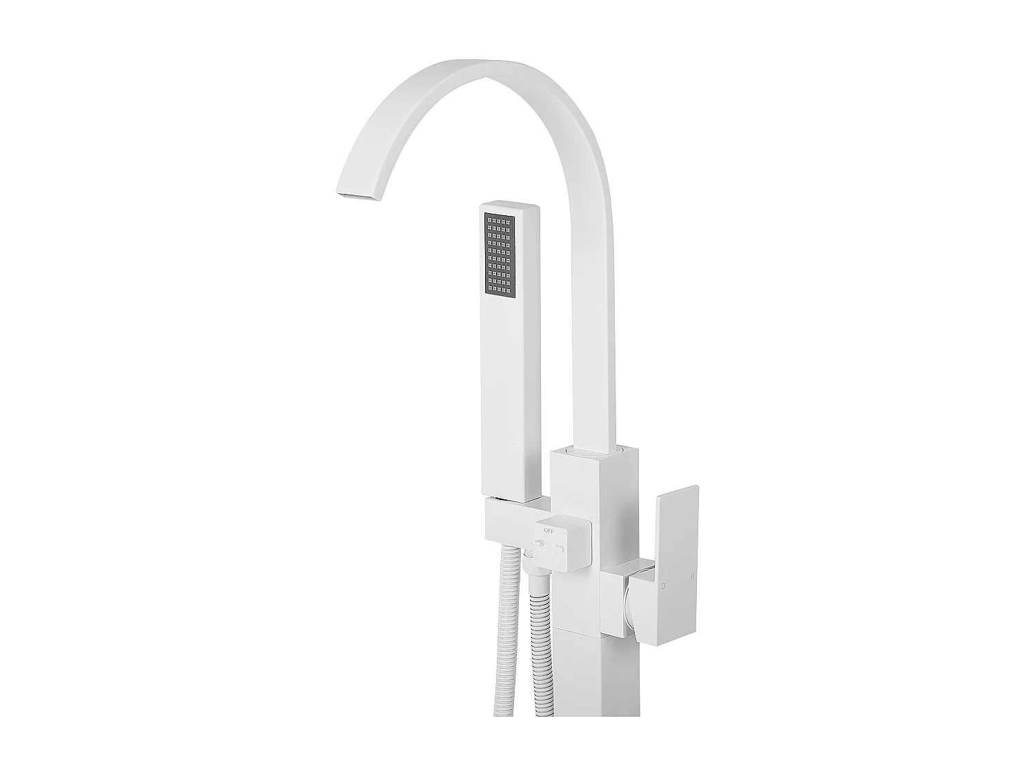 Rubinetteria per vasca da bagno freestanding RIBBON Bianco