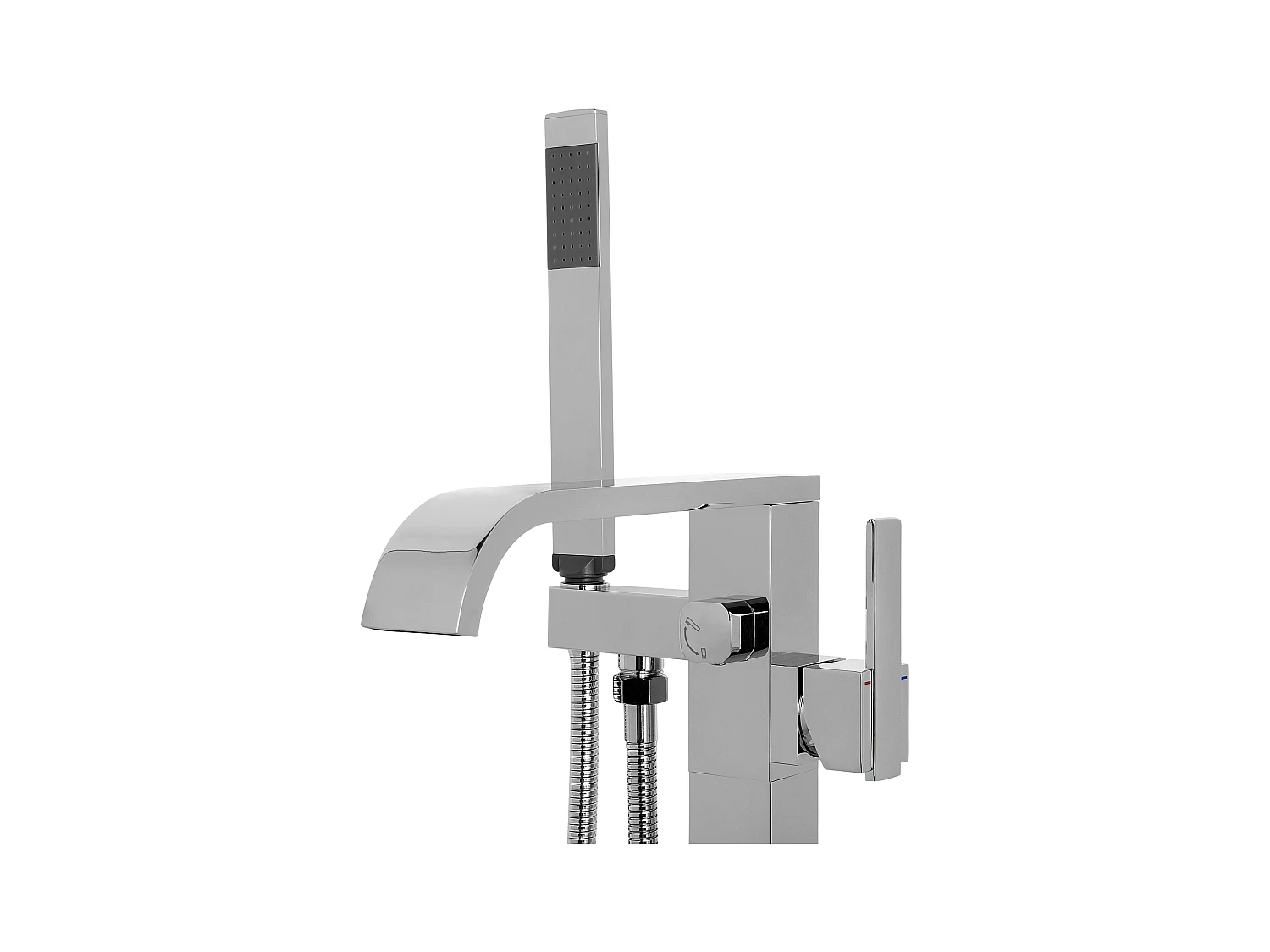 Rubinetteria per vasca da bagno freestanding NIAGARA Argento