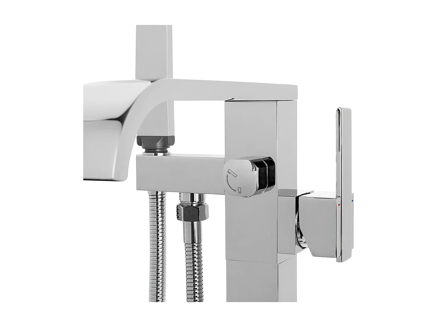 Robinet de baignoire autoportante NIAGARA Argenté