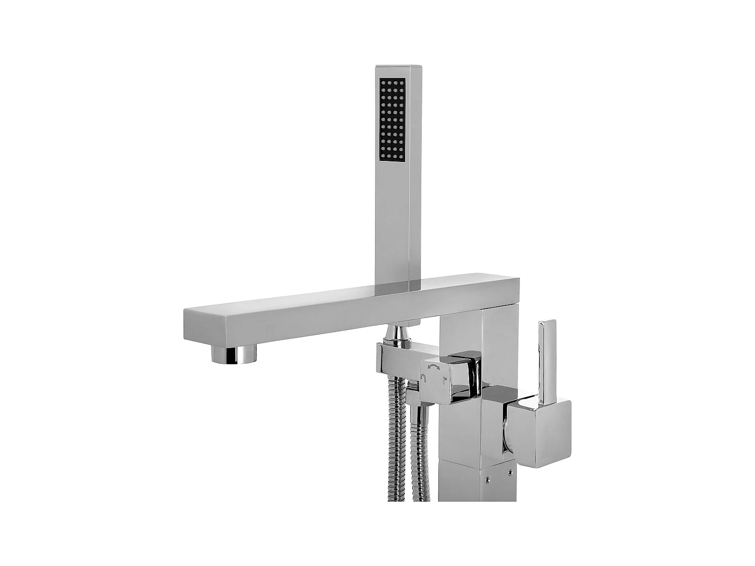 Bateria wannowa wolnostojąca DELLA Srebrny